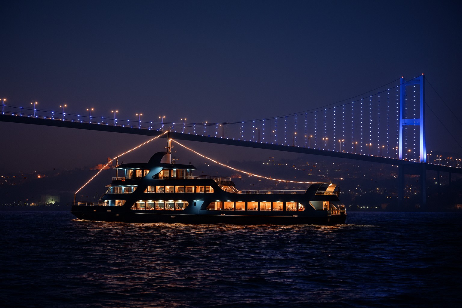 Istanbul Bosphorus Dinner Cruise with Turkish Night Show & Private Table